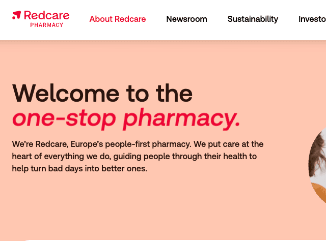 Redcare Pharmacy storefront
